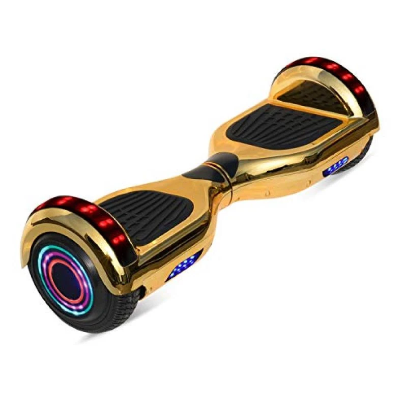Scooter Smart Balance Wheel com Roda de 6.5" e Bluetooth - Dourado Chrome