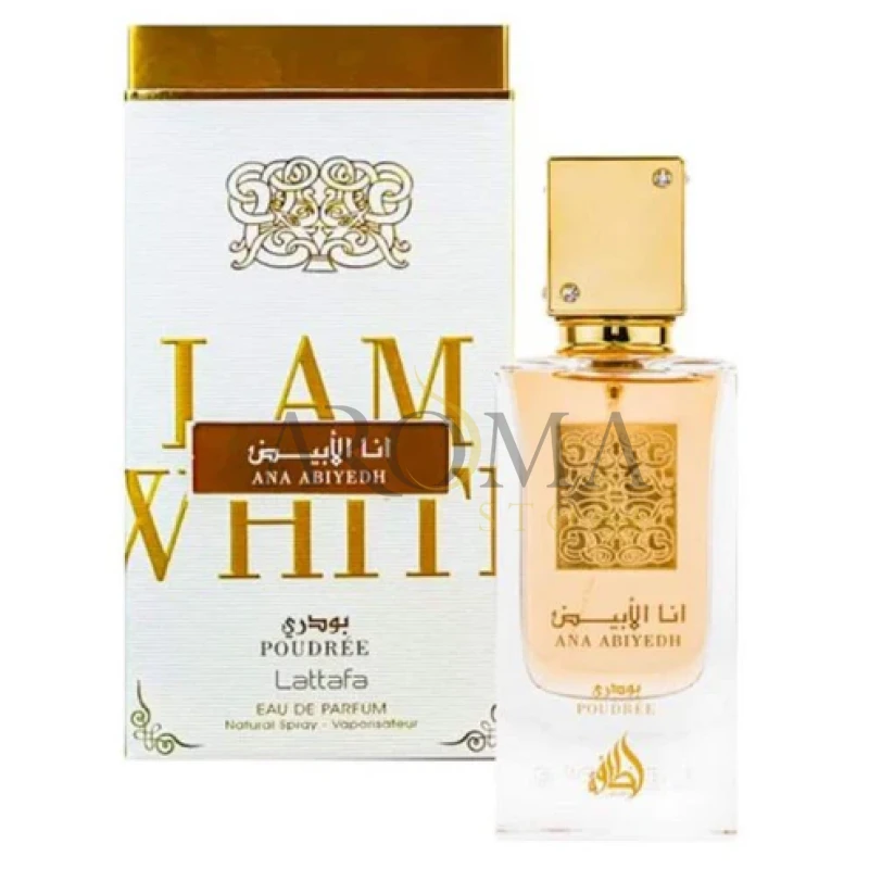 Perfume Lattafa Ana Abiyedh Poudree Eau de Parfum 60ML