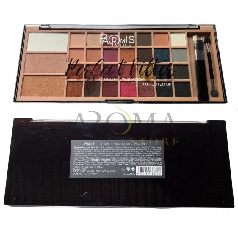 Paleta de Sombra Parmis 31 Cores