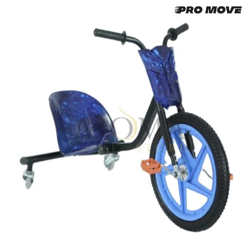 Bicicleta Bike Gira Gira 360 Carrinho Radical Drift Infantil- Azul Galaxia