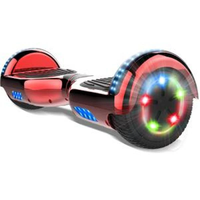 Scooter Smart Balance Wheel com Roda de 6.5" e Bluetooth - Vermelho Chrome