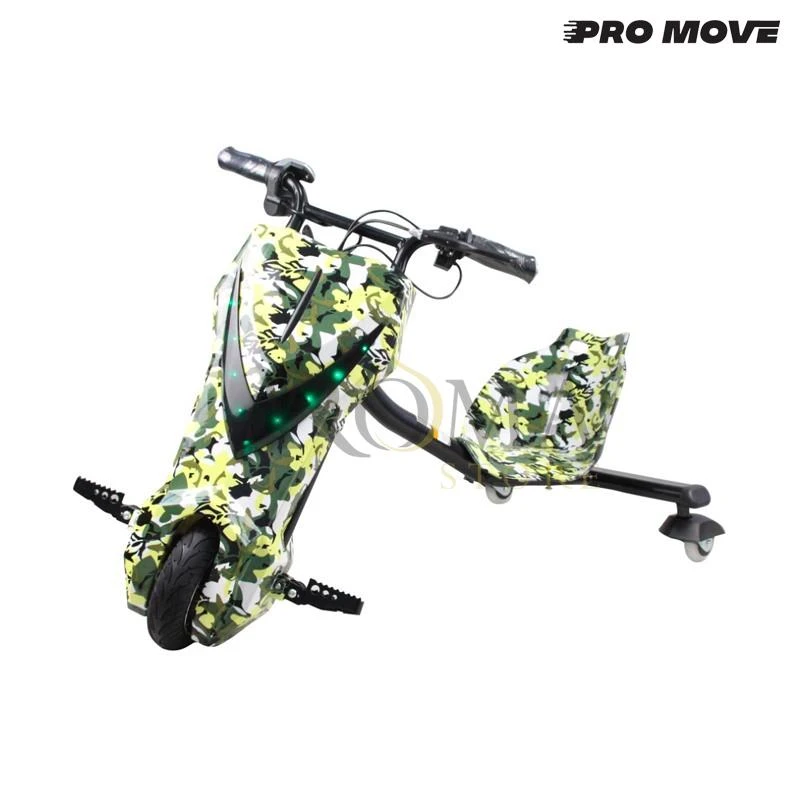 Triciclo Eletrico Pro-Move PM-117 Drifting Scooter - Verde Camuflado