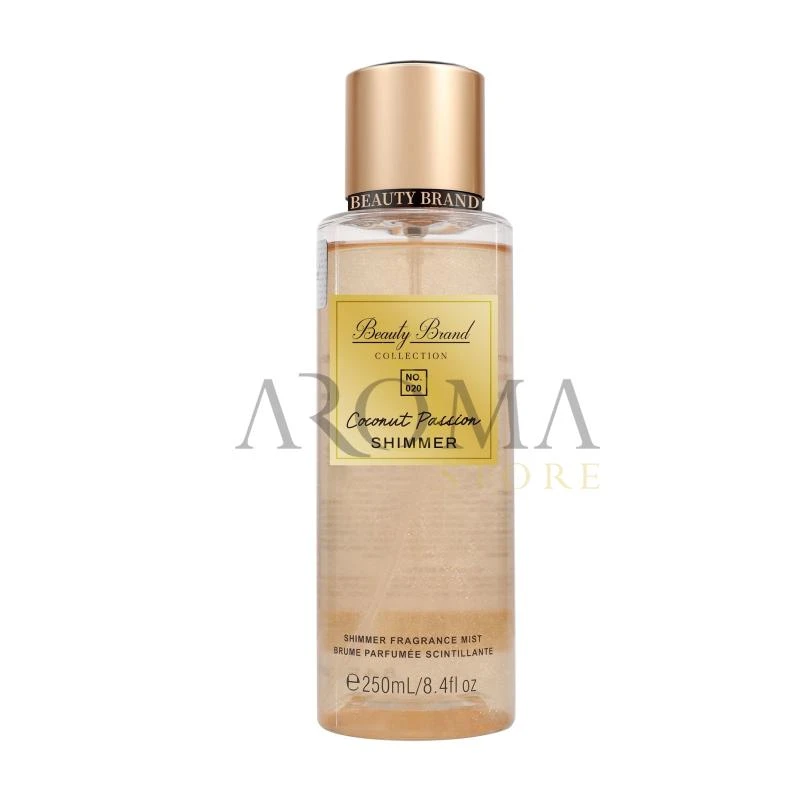 Splash Colonia Corporal Beauty Brand Collection N.º 020 Glitter Coconut Passion 250ML