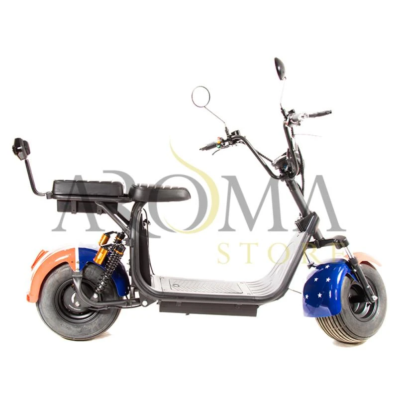 Moto Eletrica X7 Plus 1000W/ 01 Bateria/ 2 Assentos/Aro 8 - Estados Unidos