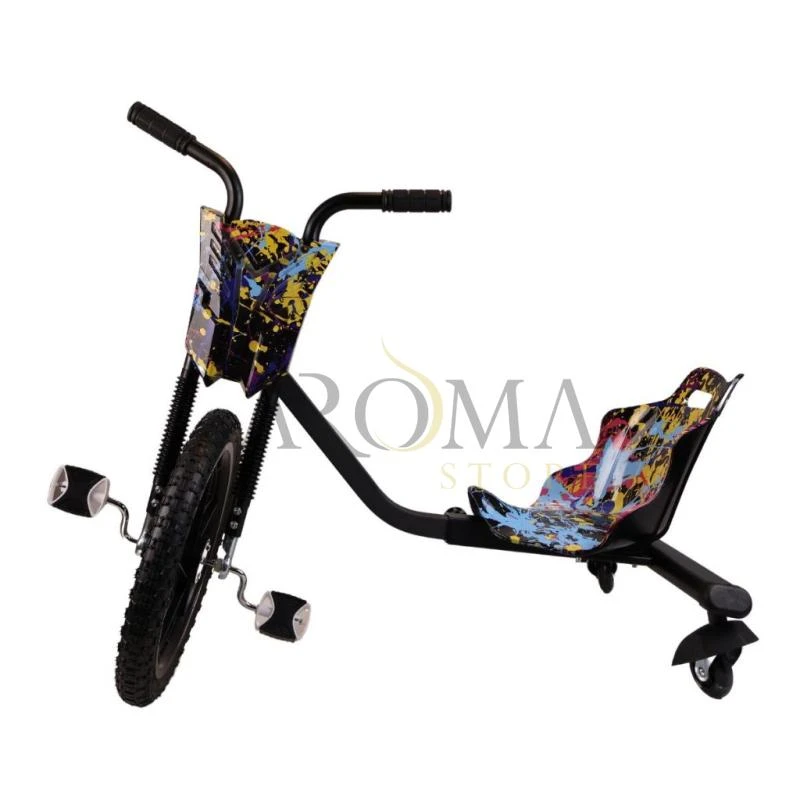 Bicicleta Bike Gira Gira 360 Carrinho Radical Drift Infantil - Arco Iris