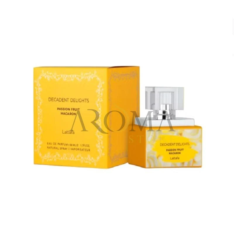 Perfume Lattafa Decadent Delights Passion Fruit Macaron Edp 50ML Feminino
