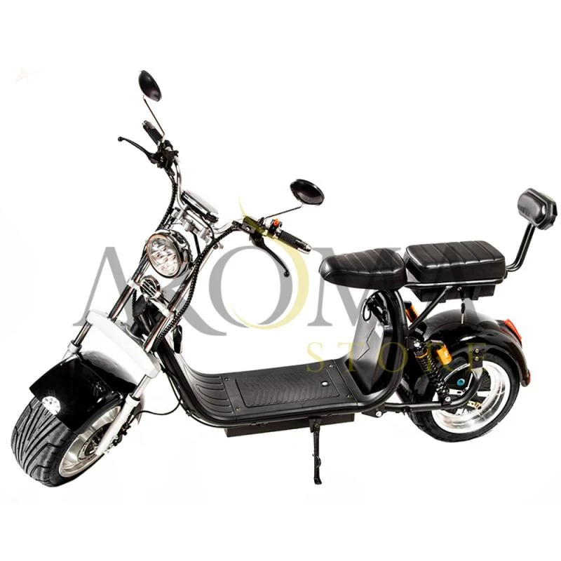 Moto Eletrica X12 2000W/ 02 Baterias/ 2 Assentos/ Aro 12 - Preto Liso