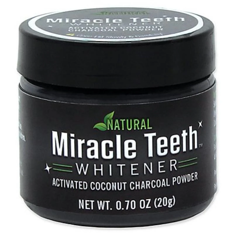 Branqueamento Dental Carvao em Po Miracle Teeth 20GR
