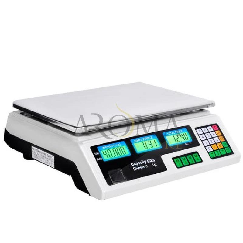 Balanca Digital Comercial EureCare ACS-A9 para Ate 40 KG Bivolt - Branco