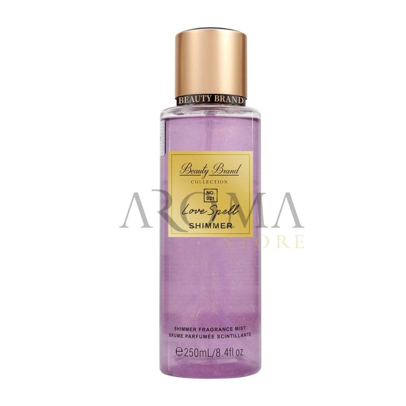 Splash Colonia Corporal Beauty Brand Collection N.º 021 Glitter Love Spell 250ML