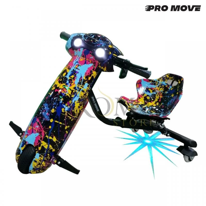 Triciclo Eletrico Pro-Move PM-507 Drifting Scooter - Arco Iris