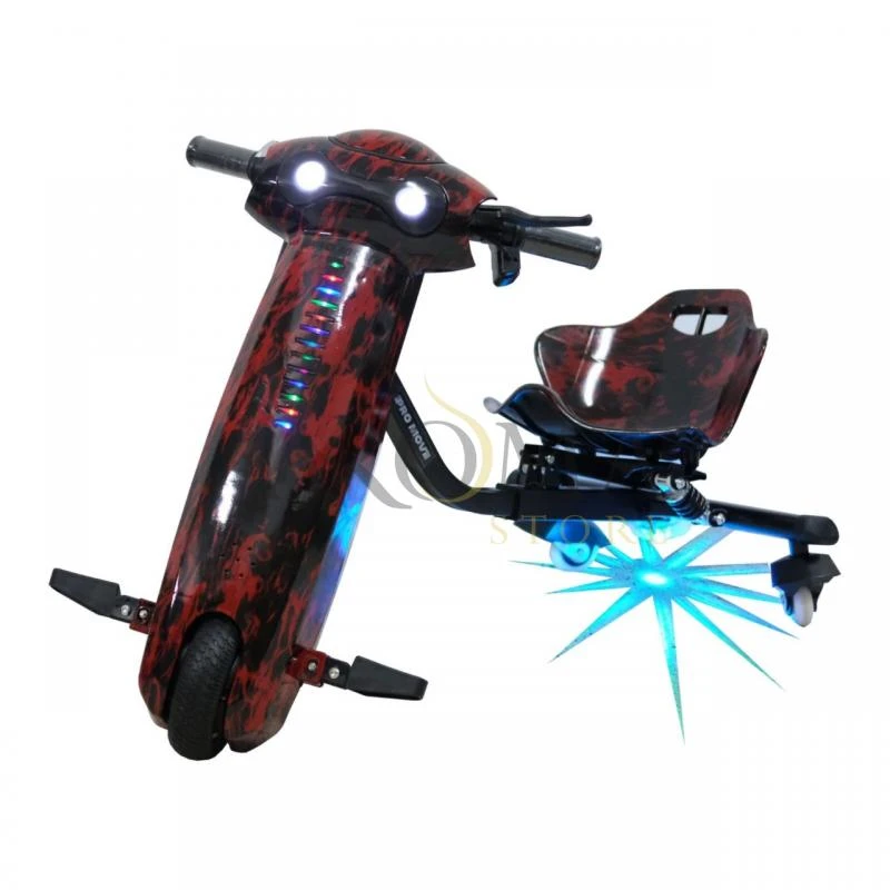 Triciclo Eletrico Pro-Move PM-525 Drifting Scooter - Vermelho Chamas