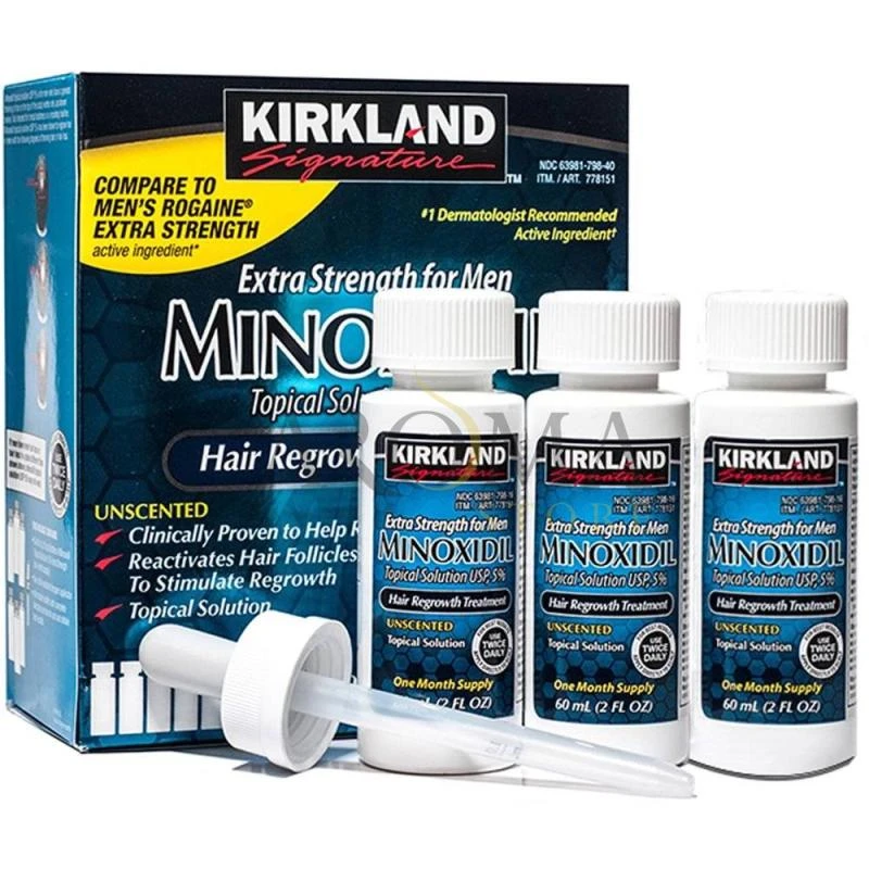 Tratamento Capilar Minoxidil Extra Strength For Men 5% 6 Unidades- ISRAEL 04/2024