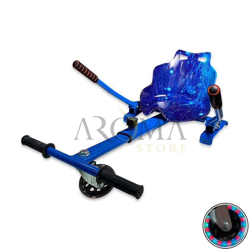 Carrinho para Scooter PM-910 HoverKart Azul Galaxia - Roda LED